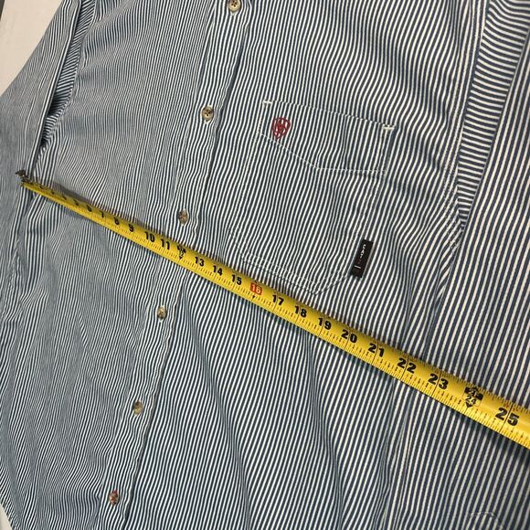 Ariat Flame Resistant FR Shirt Men XL Blue Button Up CAT 2 2112 Work Shirt - Picture 3 of 15